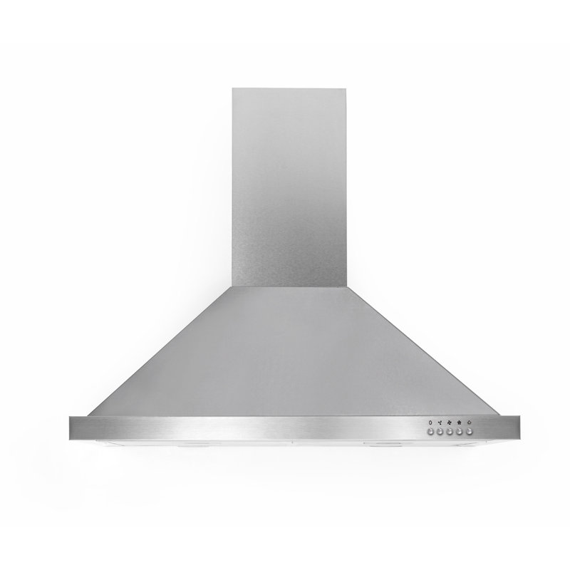 Ancona 30" Ancona Pyramid Rim Series 450 CFM Convertible Wall Mount Range Hood & Reviews Wayfair